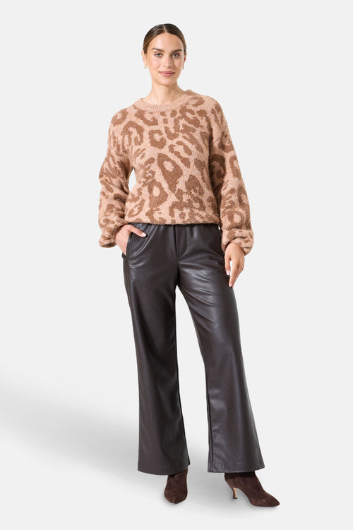 Pull met ronde hals - multicolor