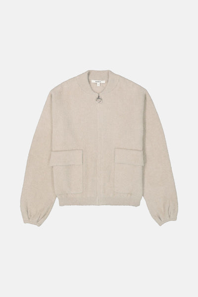 Beige gilet van GARCIA, met ritssluiting en opgestikte zakken.
