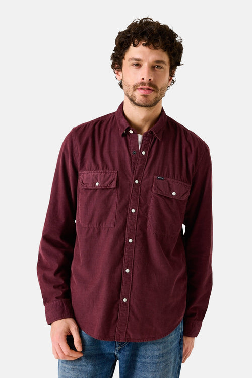Hemd met lange mouwen - Bordeaux