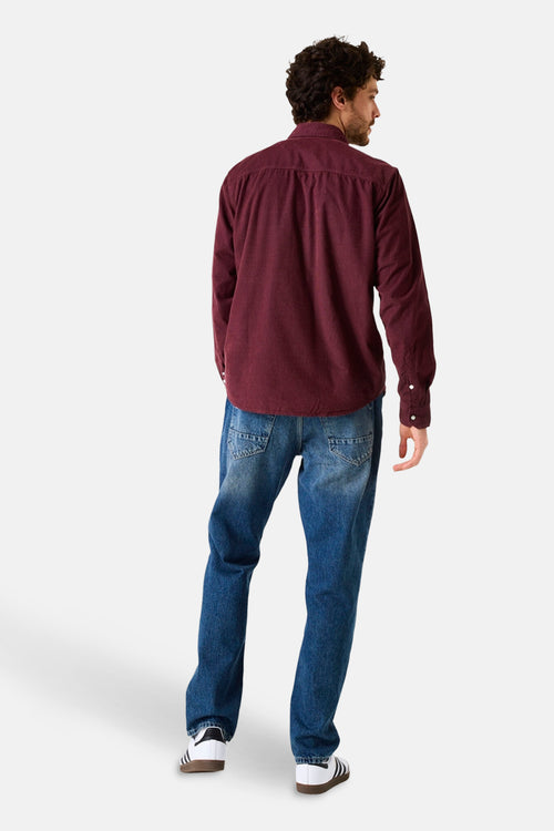 Hemd met lange mouwen - Bordeaux