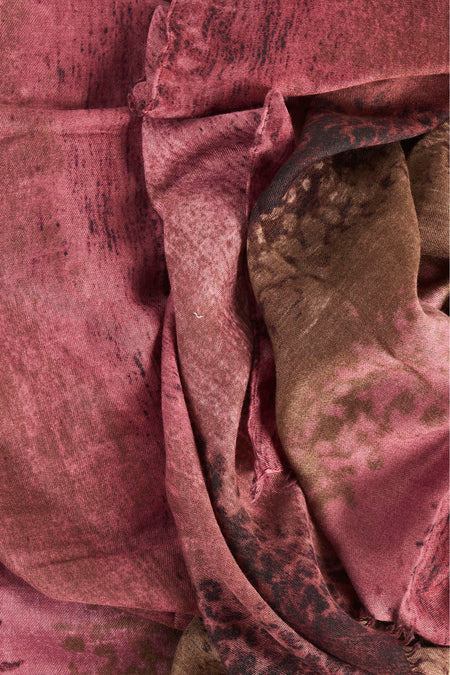 Foulard rouge à motifs noirs et bruns, Access®
