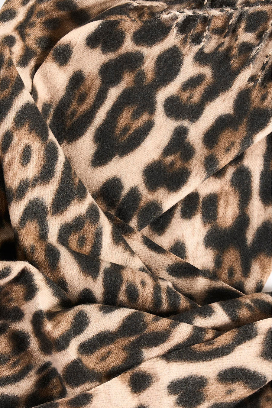 Écharpe beige Access® à motif léopard