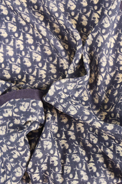 Foulard bleu à motif fleuri écru Access®