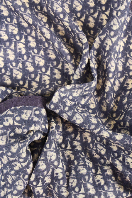 Foulard bleu à motif fleuri écru Access®