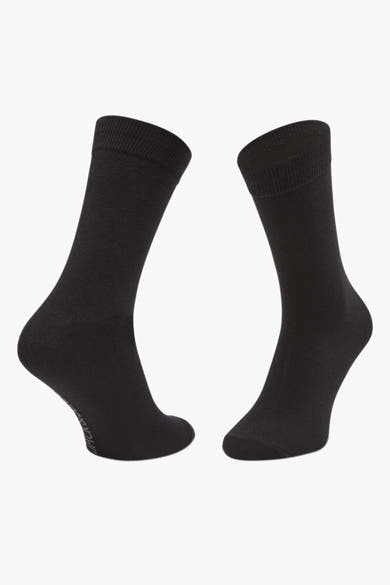 Chaussettes noires par ACCESSORIES BY JACK & JONES, texture lisse et mailles fines.