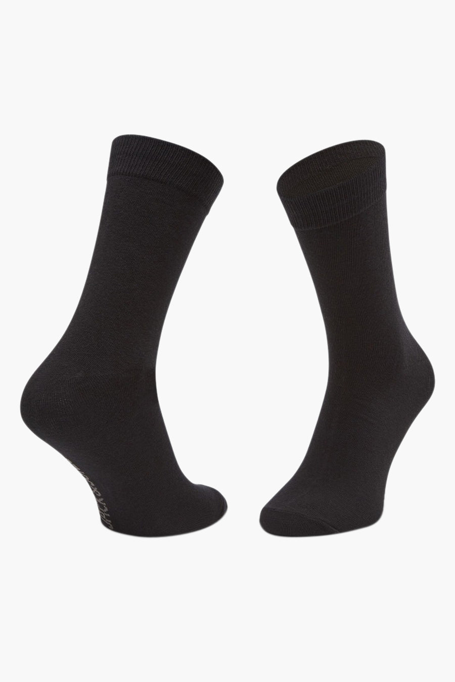 Chaussettes noires par ACCESSORIES BY JACK & JONES, texture lisse et mailles fines.