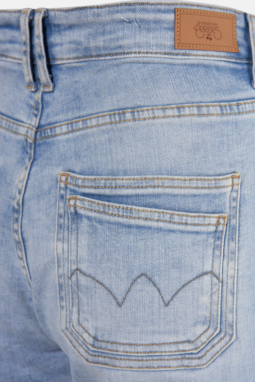Jeans 7/8 LIGHT BLUE DENIM - Le Temps des Cerises
