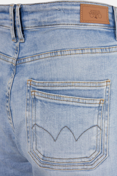 Jeans 7/8 LIGHT BLUE DENIM - Le Temps des Cerises