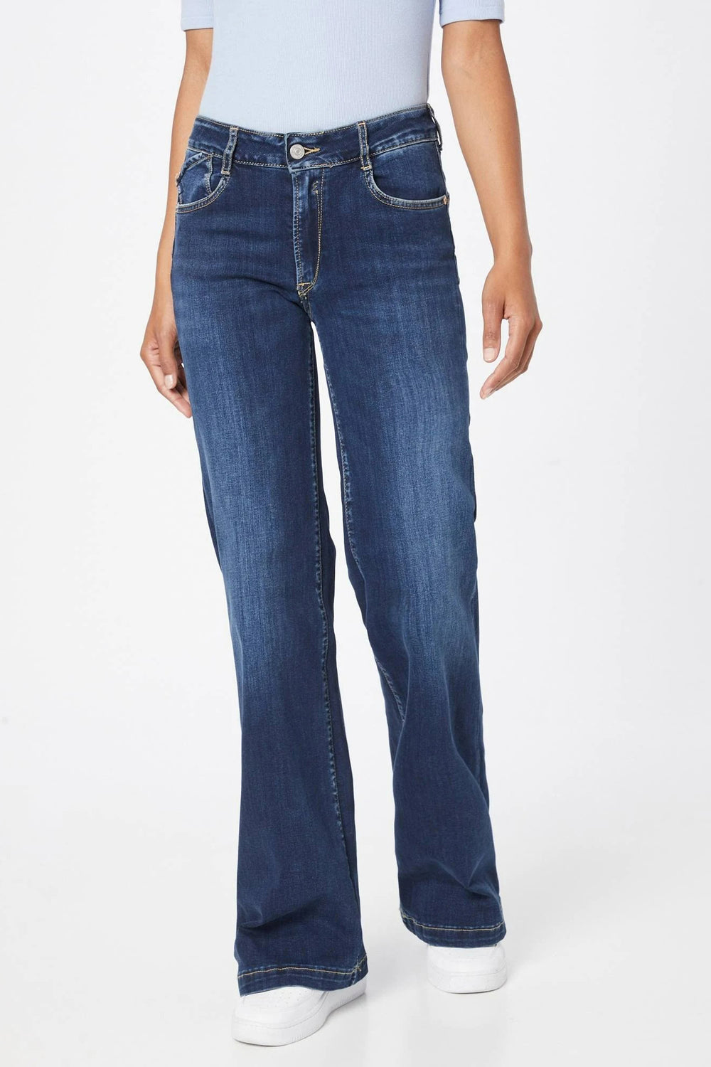 Jeans flared Blauw - Le Temps des Cerises