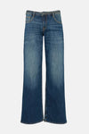 Jeans wide mid blue denim - Le Temps des Cerises