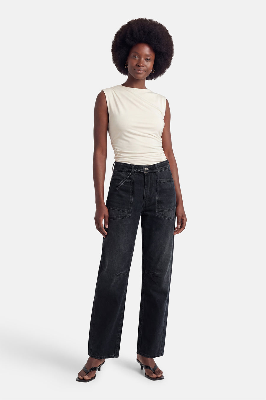 MADIE - blue black denim