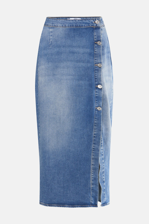 Jupe 3/4 MID BLUE DENIM - Le Temps des Cerises