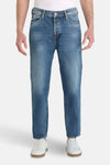 Jeans wide DARK BLUE DENIM - Le Temps des Cerises