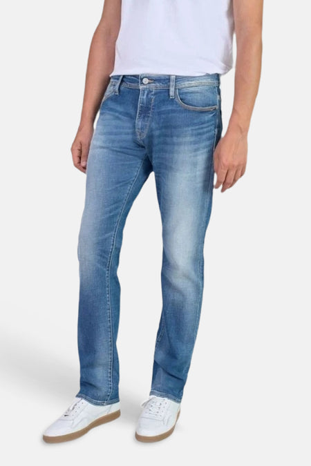 Jeans straight mid blue denim - Le Temps des Cerises