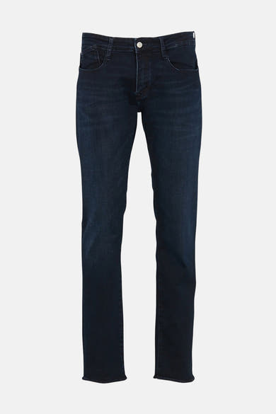 Rechte zwarte denim jeans van Le Temps des Cerises, klassieke pasvorm met subtiele wassingen.