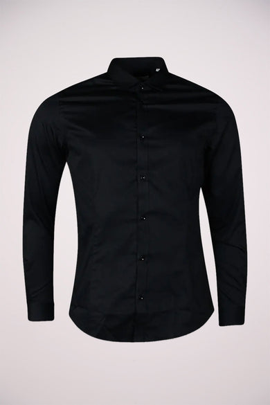 Chemise (manches longues) Noir - PREMIUM BY JACK & JONES