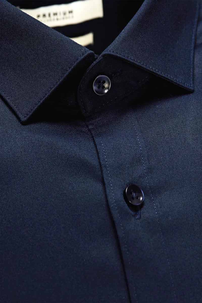 Hemd met lange mouwen - blauw