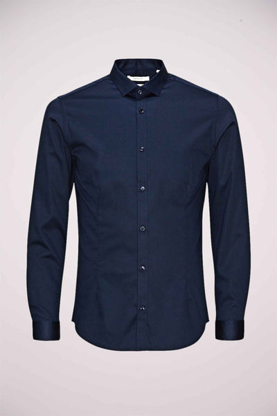 Chemise (manches longues) Bleu - PREMIUM BY JACK & JONES