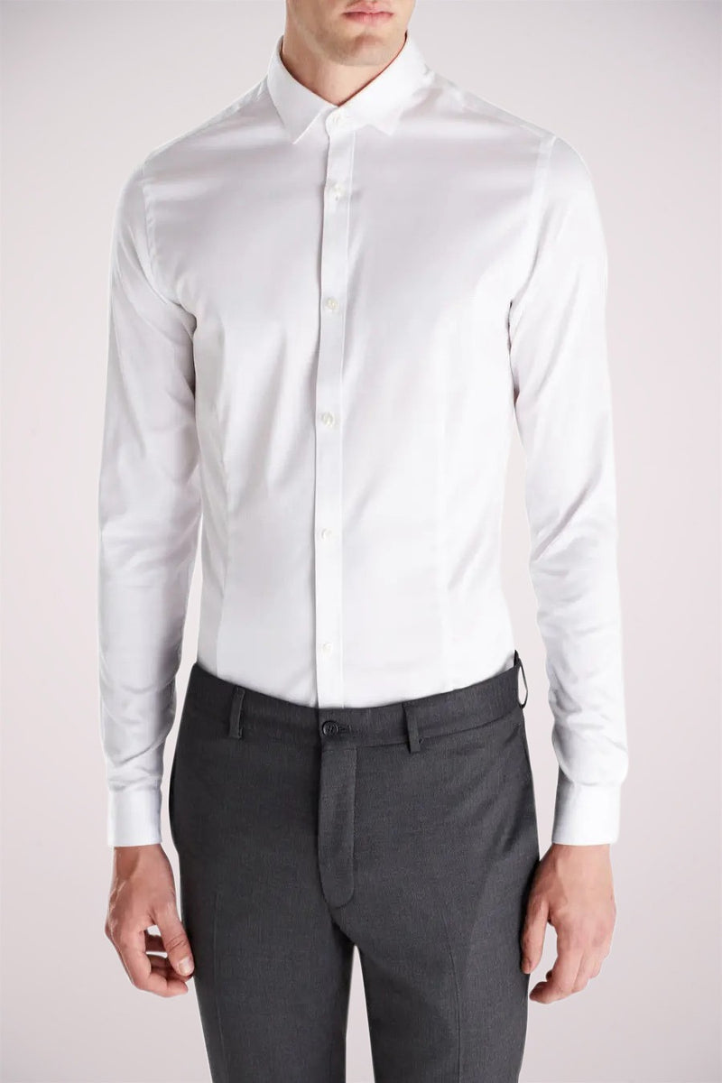 Chemise &agrave; manches longues - blanc