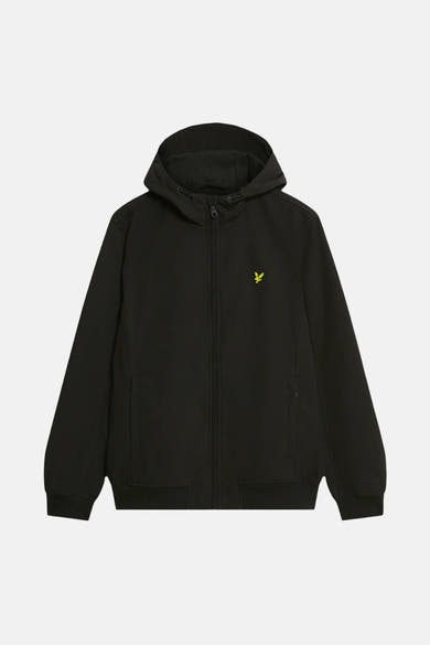 Veste de pluie noire de LYLE & SCOTT avec une capuche et fermeture éclair.