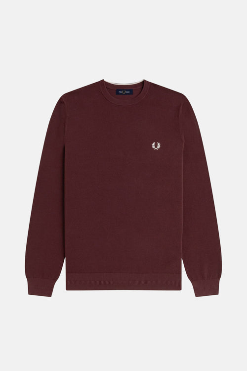 Pull à col rond - Bordeaux
