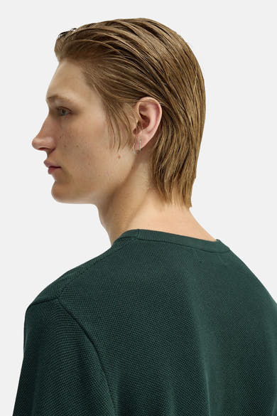 Pull col O - Vert