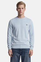 Pull met ronde hals - blauw