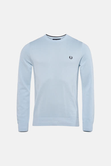 Pull met ronde hals - blauw