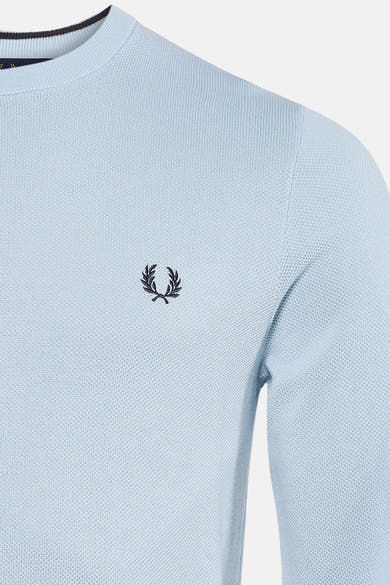 Pull met ronde hals - blauw