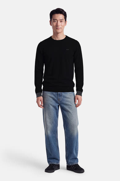 Pull col O - noir