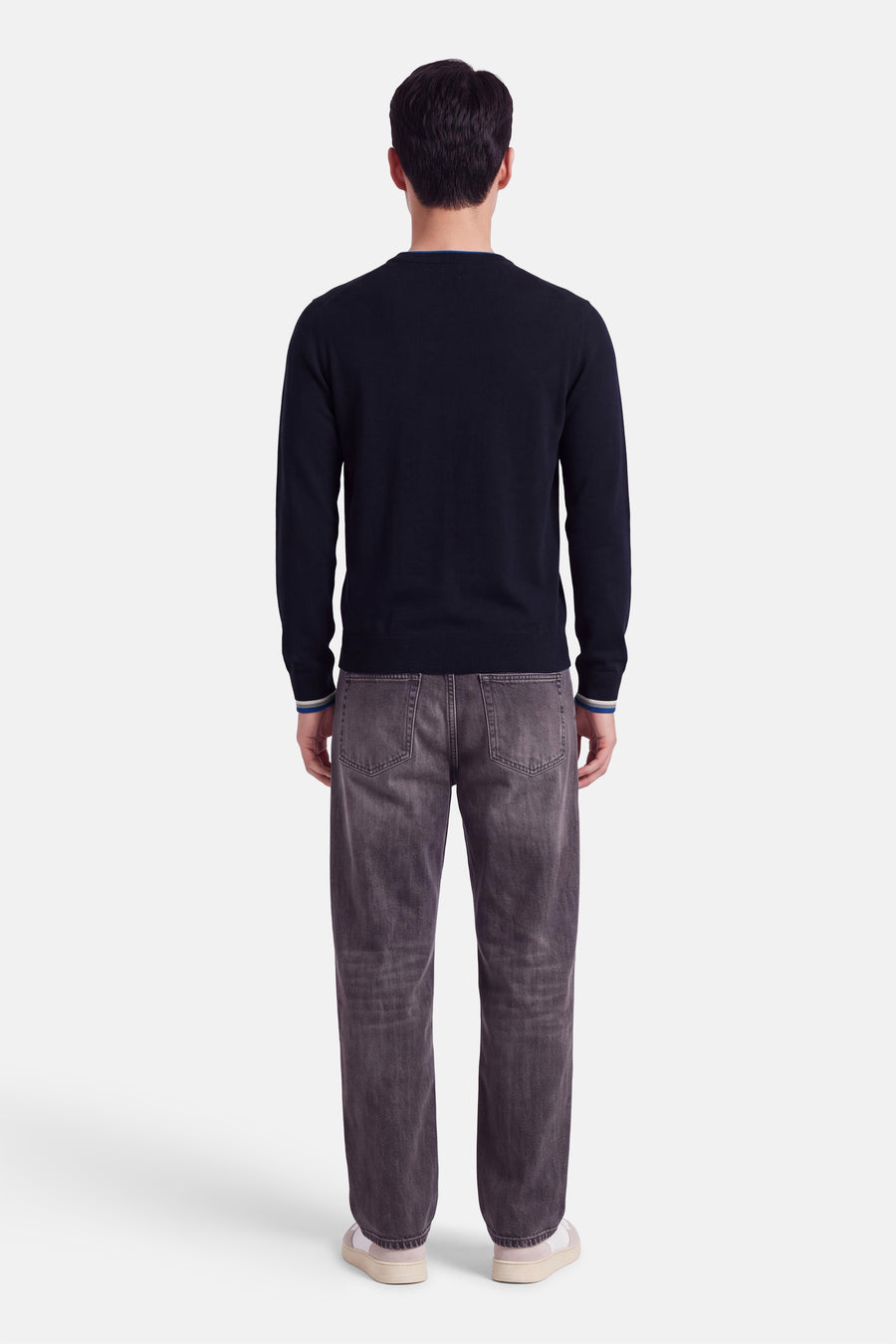 Pull O-hals - blauw