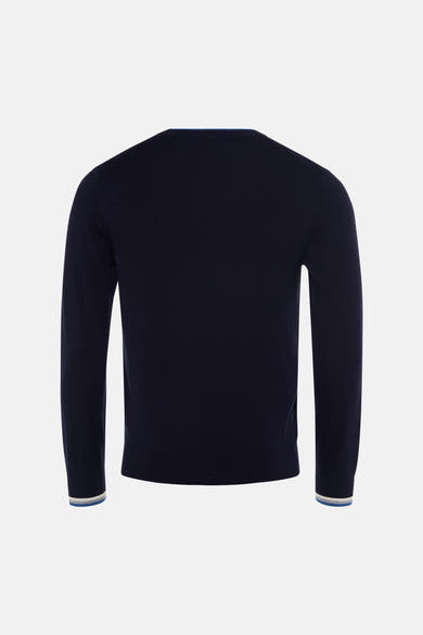Pull O-hals - blauw