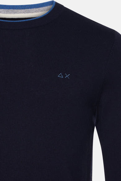 Pull O-hals - blauw