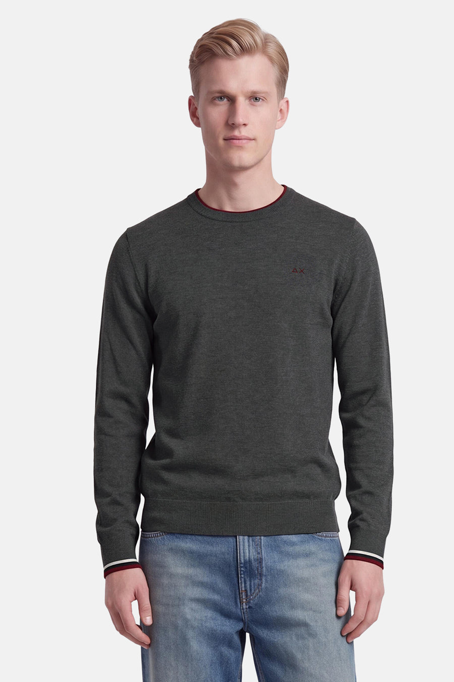 Pull O-hals - grijs