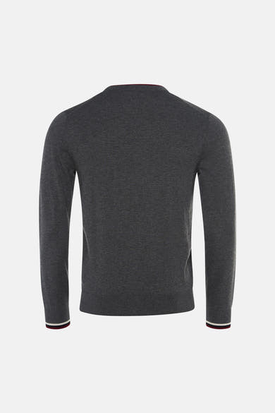 Pull O-hals - grijs