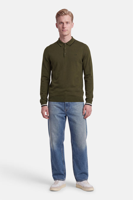 Pull met rolkraag - khaki