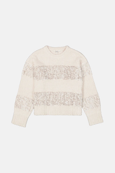 Pull met ronde hals - beige