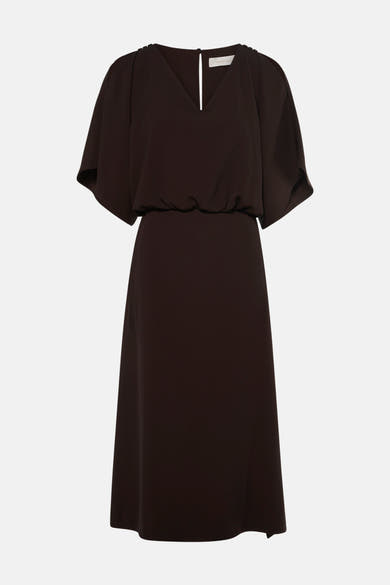 Robe à manches courtes - brun