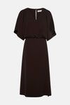 Robe à manches courtes - brun