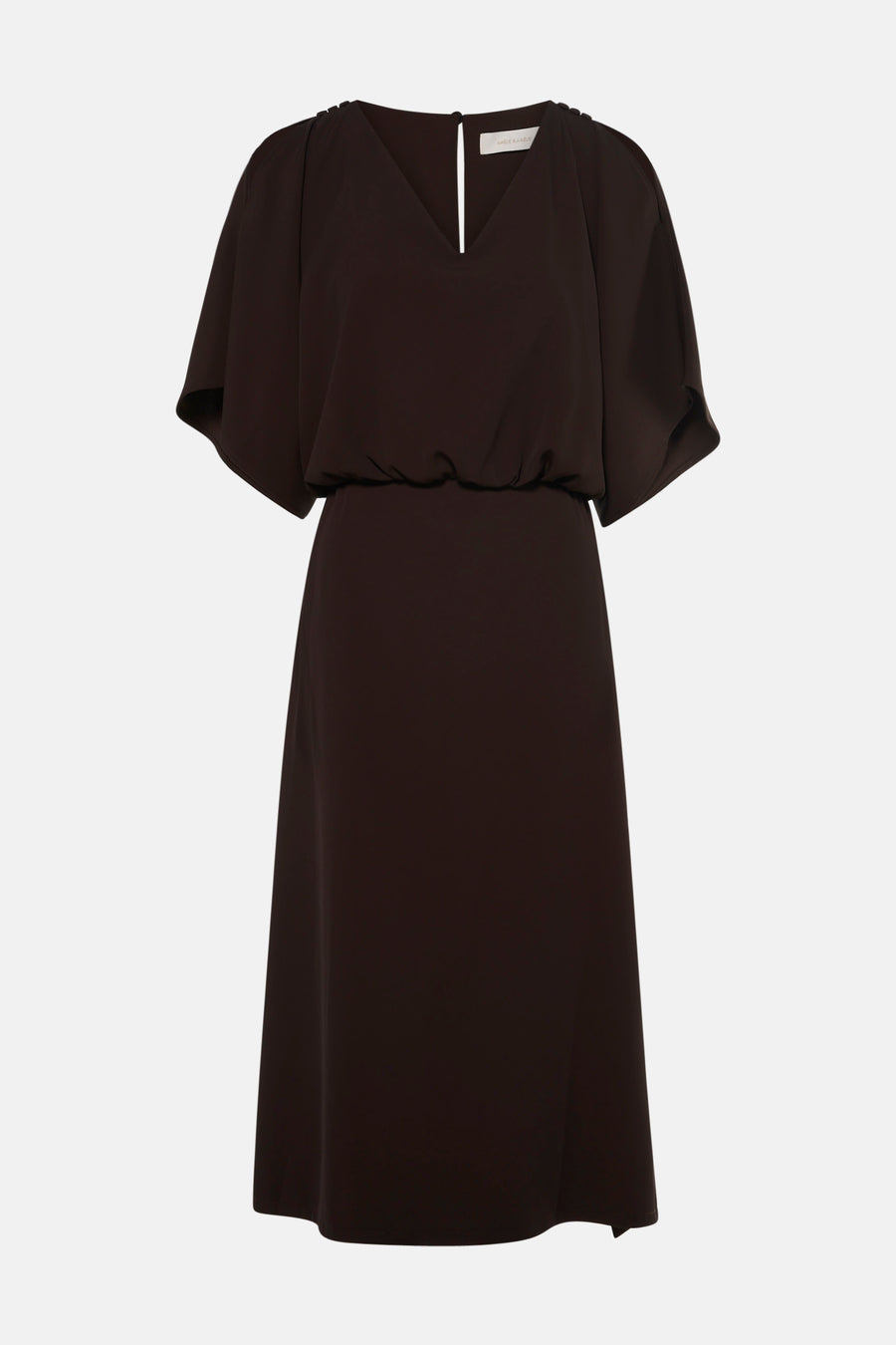 Robe à manches courtes - brun