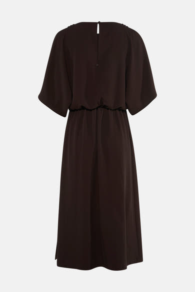 Robe à manches courtes - brun