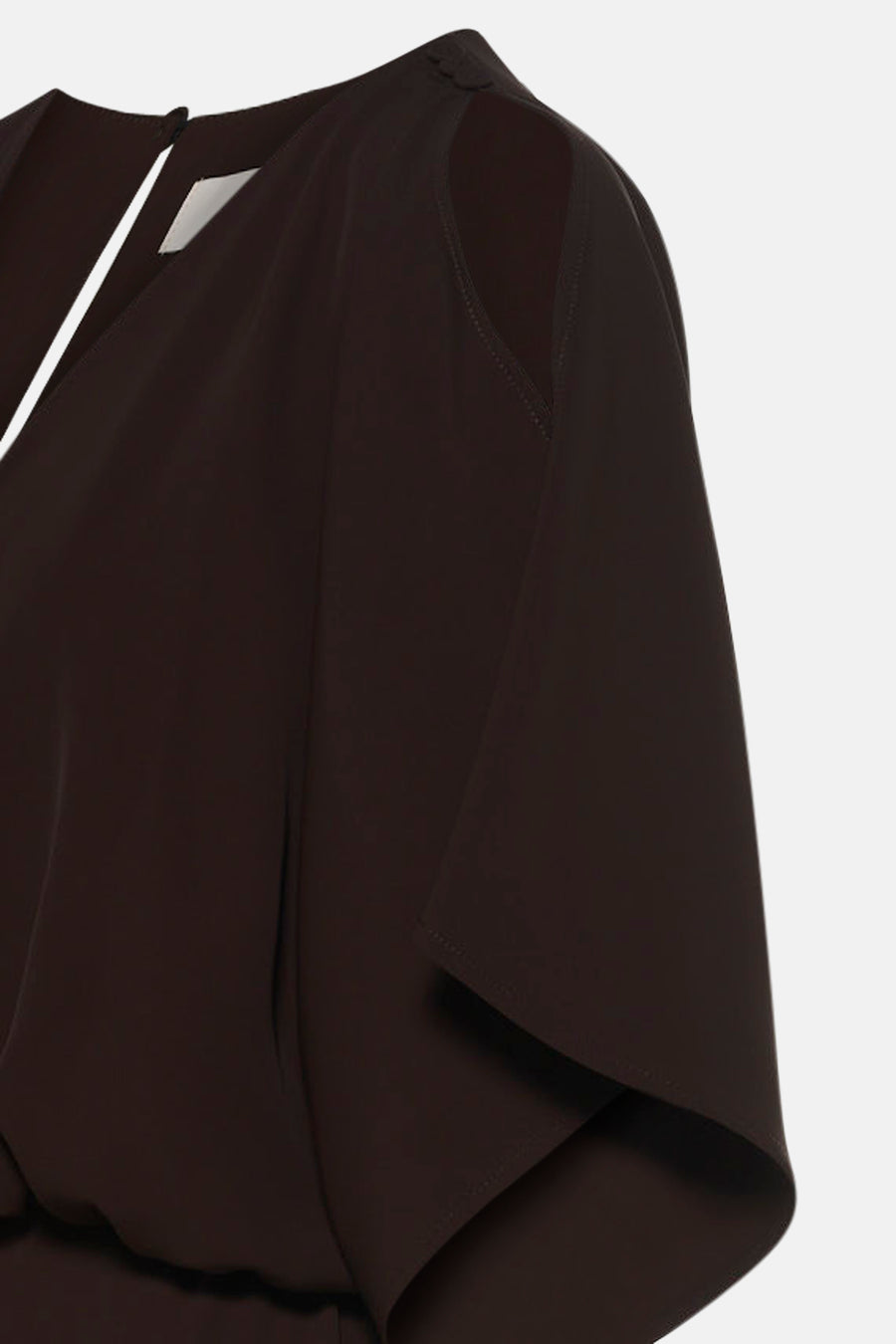 Robe à manches courtes - brun