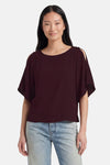 Blouse met korte mouwen - paars