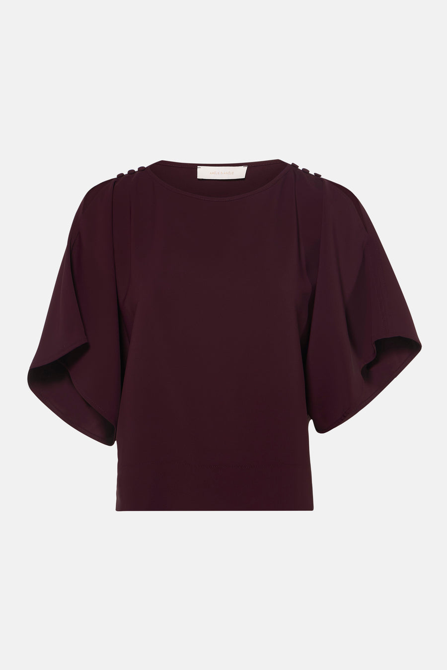 Blouse met korte mouwen - paars
