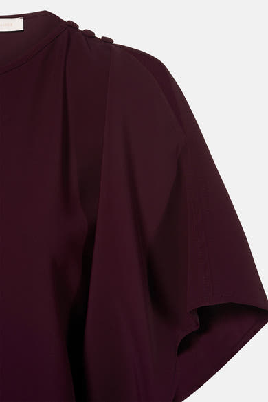 Blouse met korte mouwen - paars