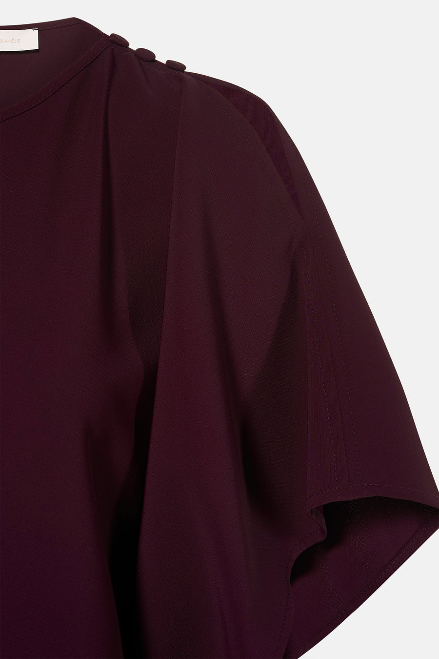 Blouse met korte mouwen - paars
