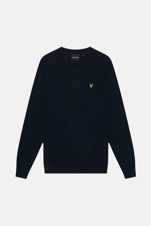 Trui met ronde hals blauw - LYLE & SCOTT