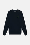 Pull col rond bleu - LYLE & SCOTT