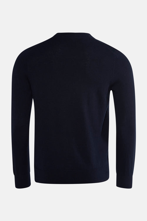 Pull met ronde hals - blauw