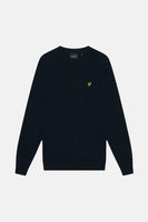 Pull col rond bleu - LYLE & SCOTT